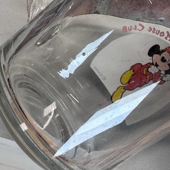Disney Mickey Mouse Club Glass Mug Bandleader 1955 USA Anchor Hocking Coffee Cup - Picture 6 of 8